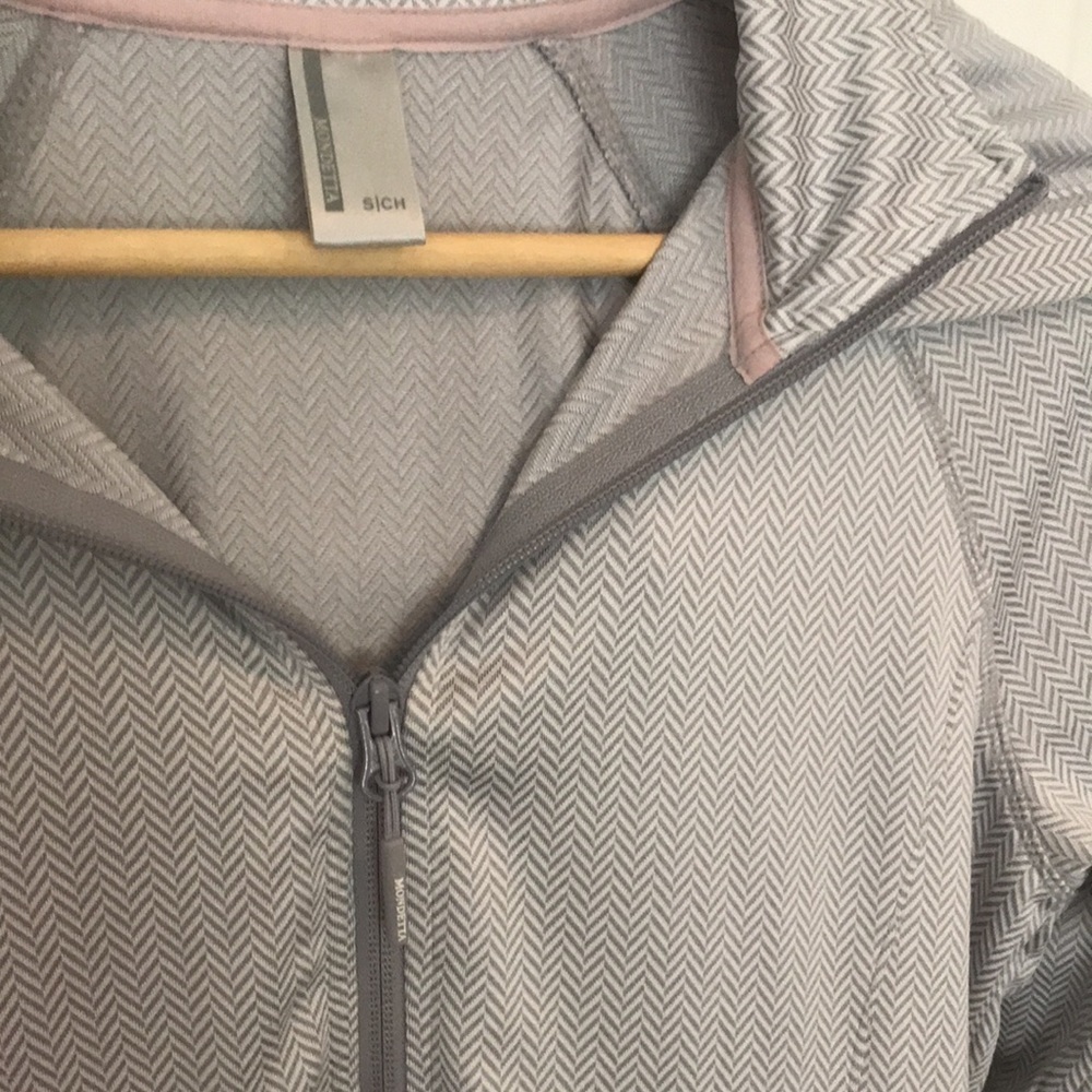 Mondetta Herringbone Pattern Full-Zip Hooded Jack… - image 1